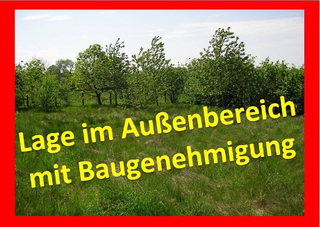 Baugrundstück mit Baugenehmigung im Außenbereich, Ausblick unverbaubar,Objekt Nr. 6 6 1 37, 4571 Rötha