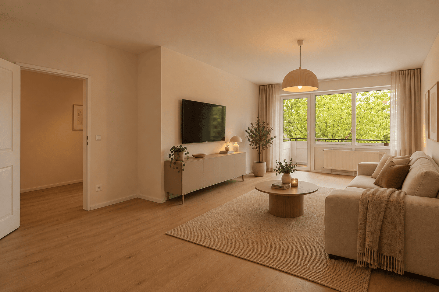 Ruhig wohnen in Wandsbek: renovierte 2-Zimmer-Wohnung mit Südbalkon, 22047 Hamburg (Wandsbek Bramfeld Tonndorf)