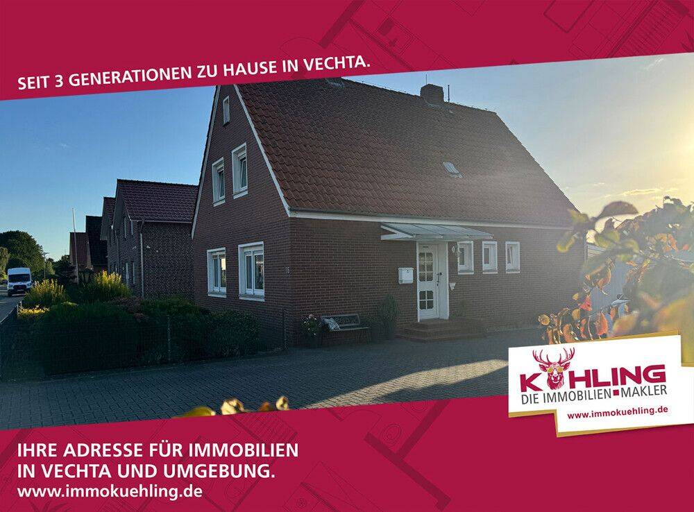 Bezugsfrei! Gepflegtes Einfamilienhaus mit liebevoll gestaltetem Garten zum Wohlfühlen!, 49377 Vechta