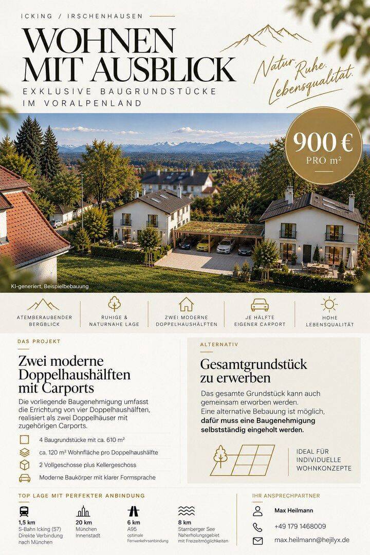 Exclusive Lage mit Bergblick, 82057 Icking