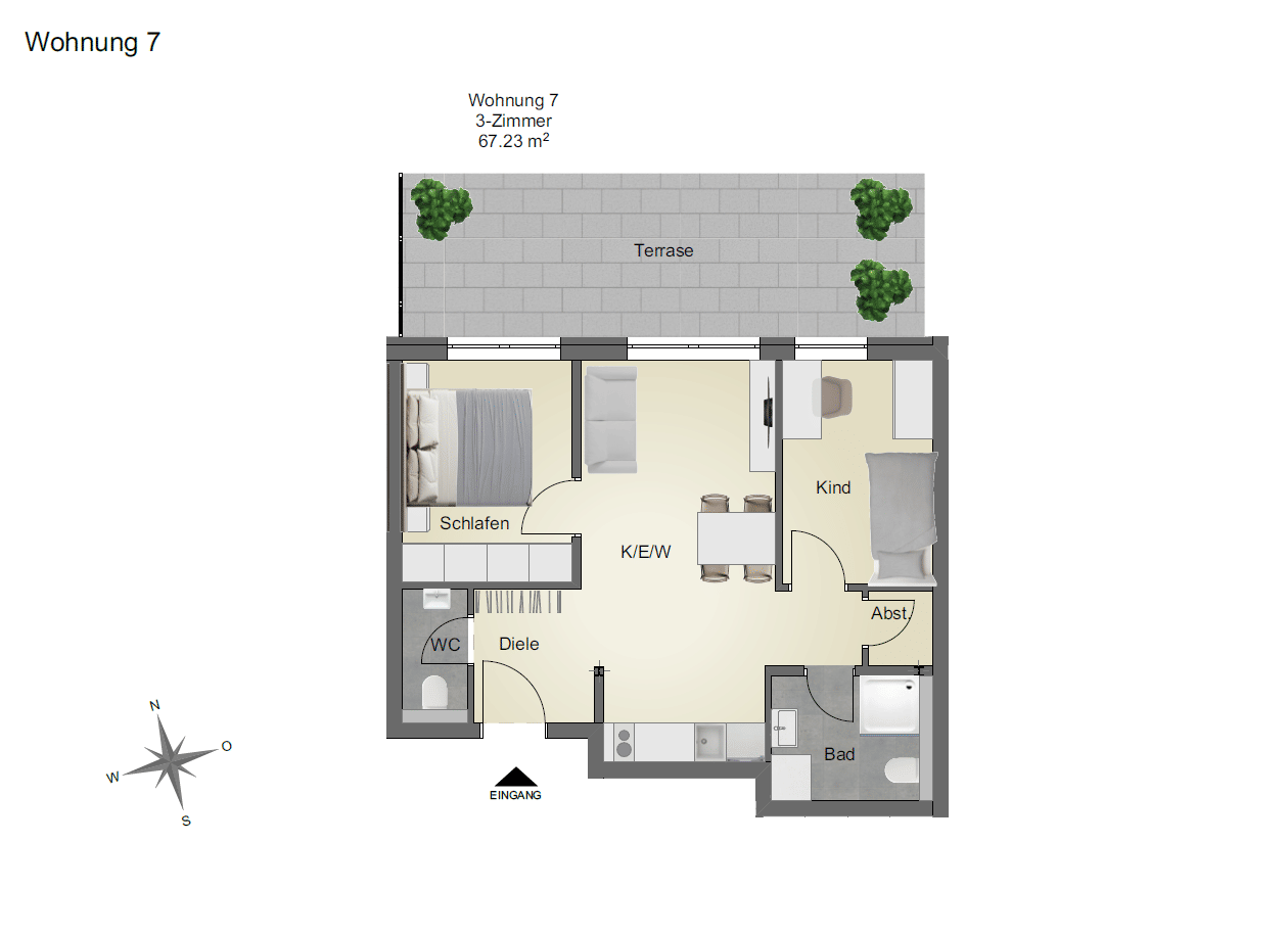 schöne Neubauwohnung zu Vermieten, 78056 Villingen-Schwenningen