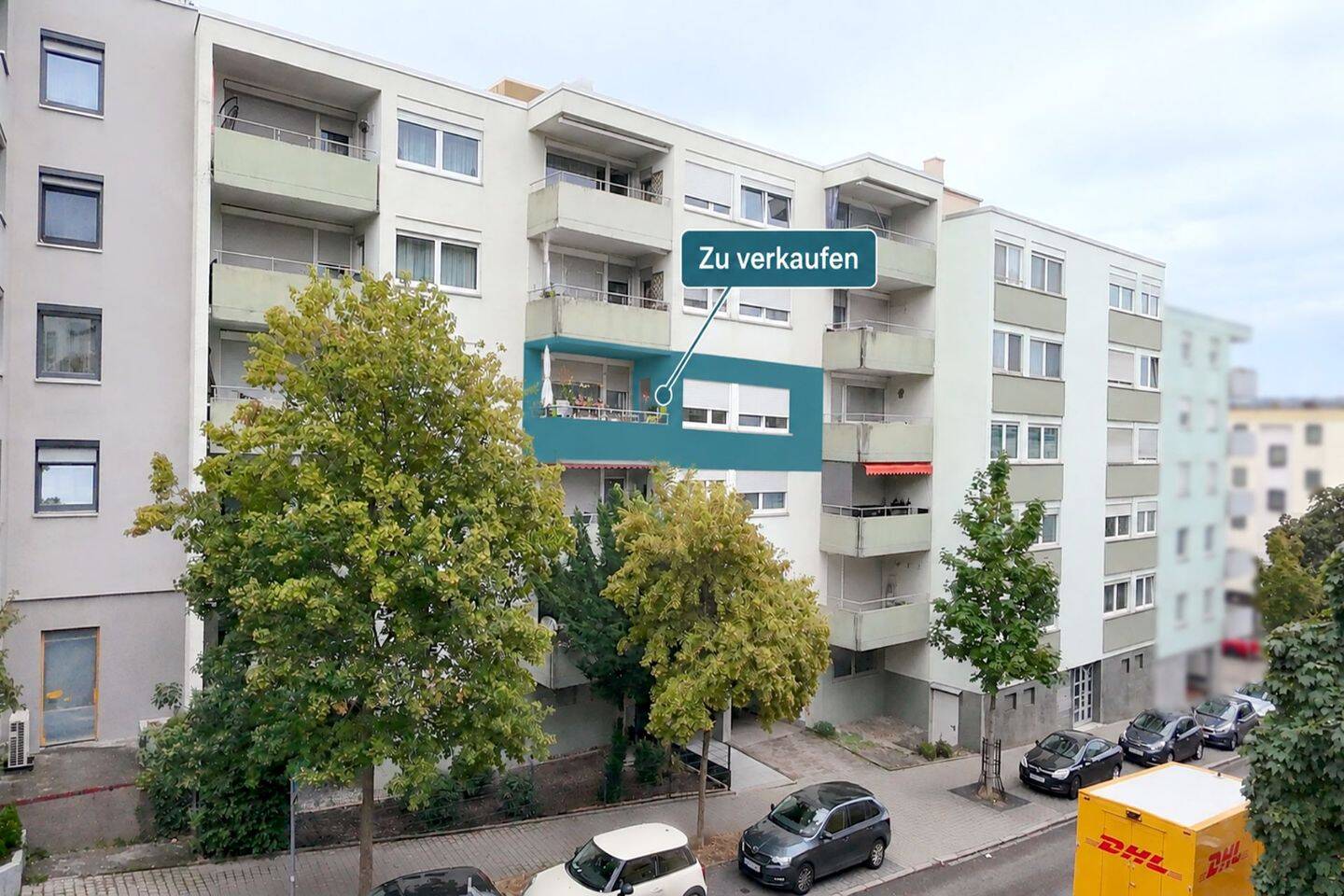 Potenzialstarke 2-Zimmer-Wohnung mit Balkon, Aufzug & Garage in Pforzheimer Innenstadt, 75181 Pforzheim
