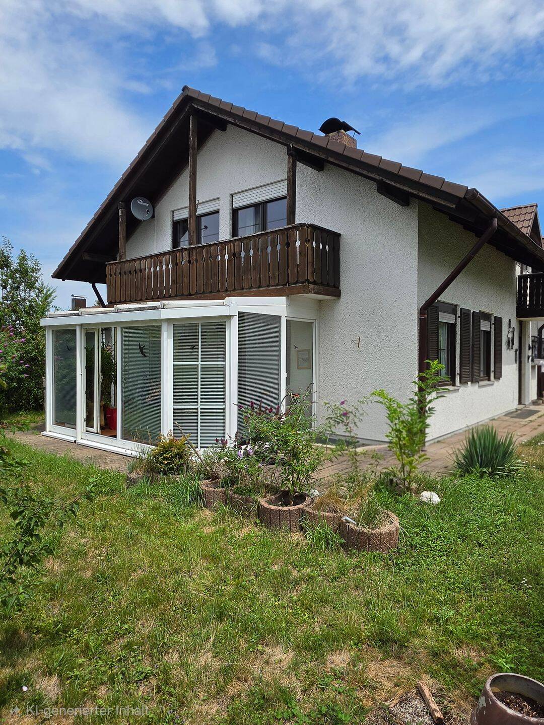 Feldkirchen! Doppelhaushälfte mit Garten, Einbauküche, Kachelofen, Keller, Schuppen und Garage!, 85622 Feldkirchen