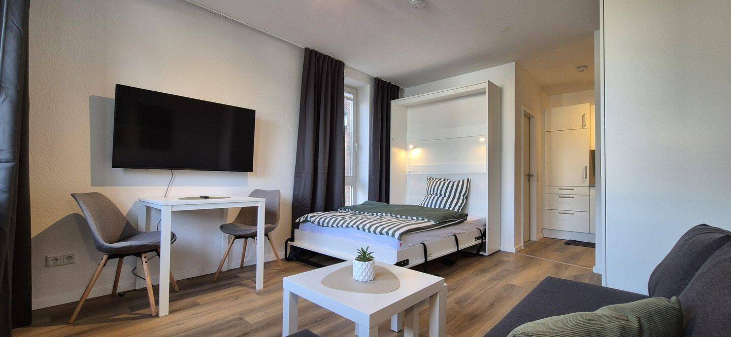 „Voll möbliertes Apartment mit überdachtem Stellplatz – ab 01.01.2027 – schnell in Düsseldorf, 47807 Krefeld (Dießem/Lehmheide Fischeln)