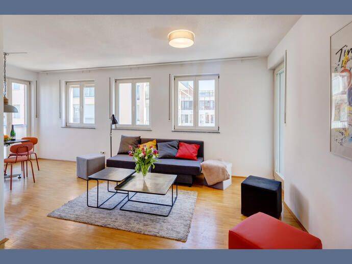 Möbliert: Moderne, neu möblierte Wohnung in Theresienhöhe, 81373 München (Sendling Sendling-Westpark)