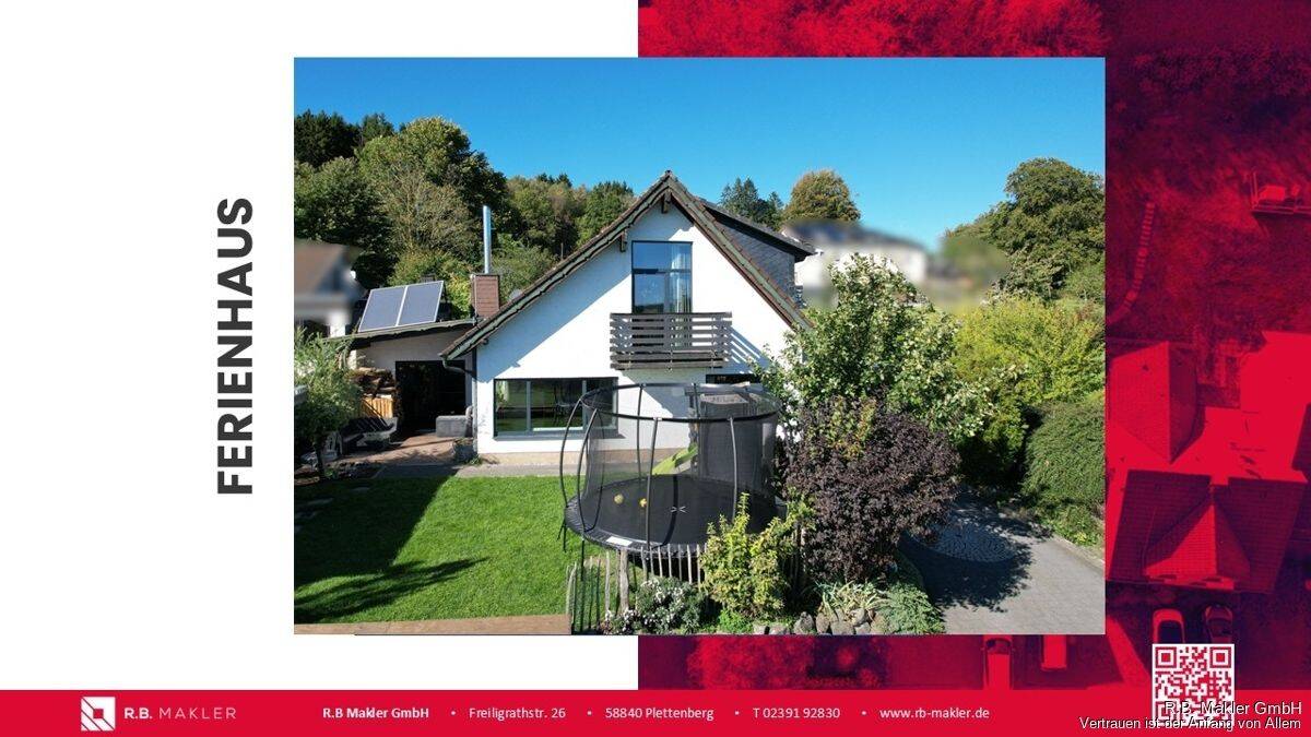 R.B. Makler: Ferienhaus mit traumhafter Aussicht im Außenbereich, 58840 Plettenberg
