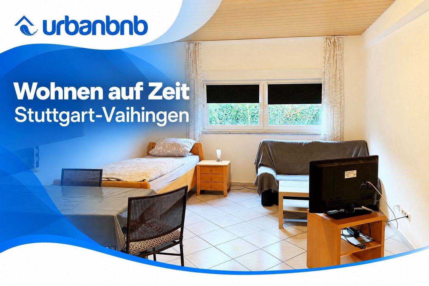1-Zimwhg. Stuttgart Vaihingen – Wohnen auf Zeit ab 1 Monat, 70565 Stuttgart (Dürrlewang Fasanenhof Möhringen Rohr Vaihingen)
