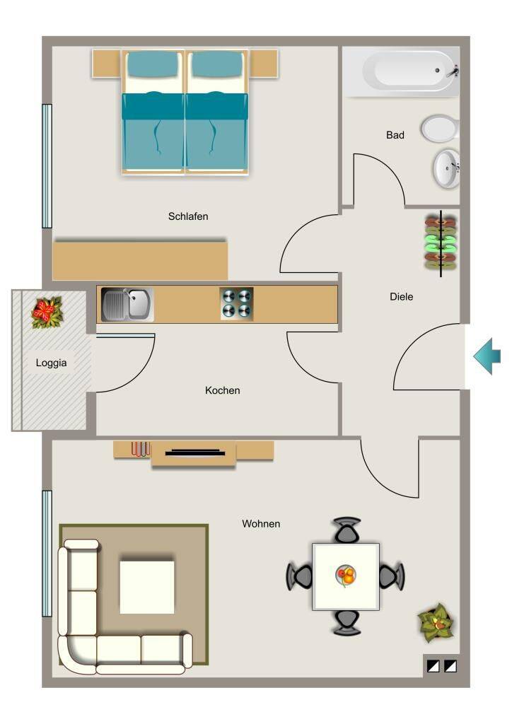 Bezugsfertige Wohnung – Einfach Möbel rein und Füße hoch!, 51381 Leverkusen (Bergisch Neukirchen Lützenkirchen Quettingen)