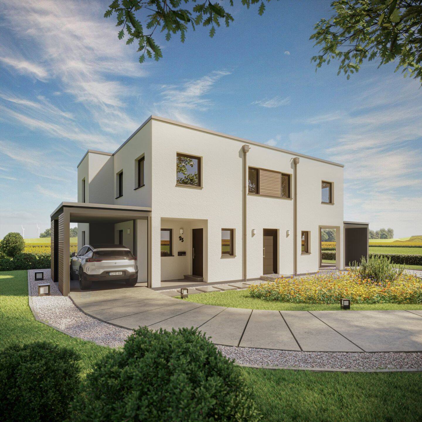 Exklusive Bauhausarchitektur – stilvolle Villa für zwei Familien inklusive Baugrundstück, 61250 Usingen