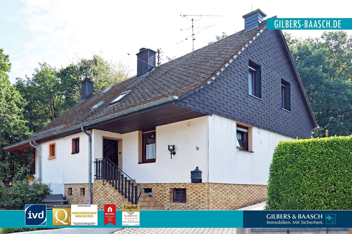 Trier-Ehrang: Einseitig angebautes Einfamilienhaus mit Doppelgarage und eigenem Garten, 54293 Trier