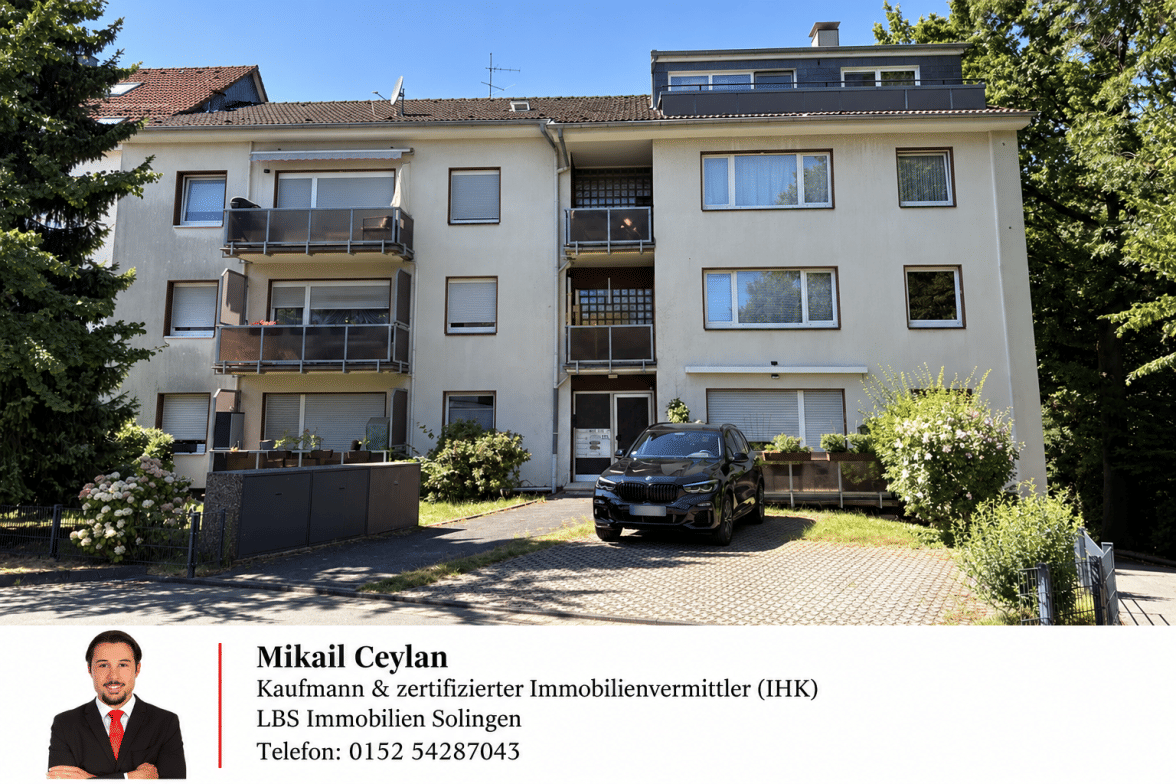 Barrierefreie Erdgeschosswohnung mit Balkon und Garage, 42653 Solingen (Gräfrath Solingen-Mitte Wald)
