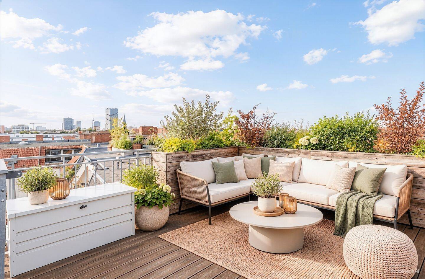 Stilvolle Dachgeschosswohnung mit Aufdachterrasse nahe der Spree, 10245 Berlin (Friedrichshain-Kreuzberg Friedrichshain)