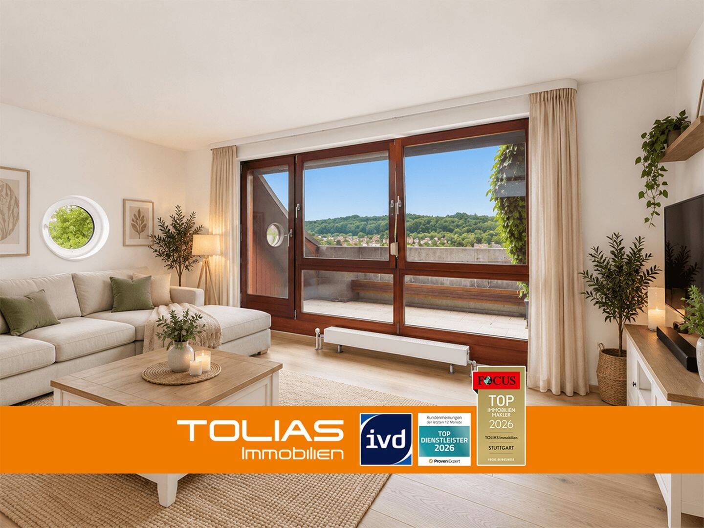 Über den Dächern von Untertürkheim: Wohnung mit Loggia und Weitblick auf die Weinberge!, 70327 Stuttgart