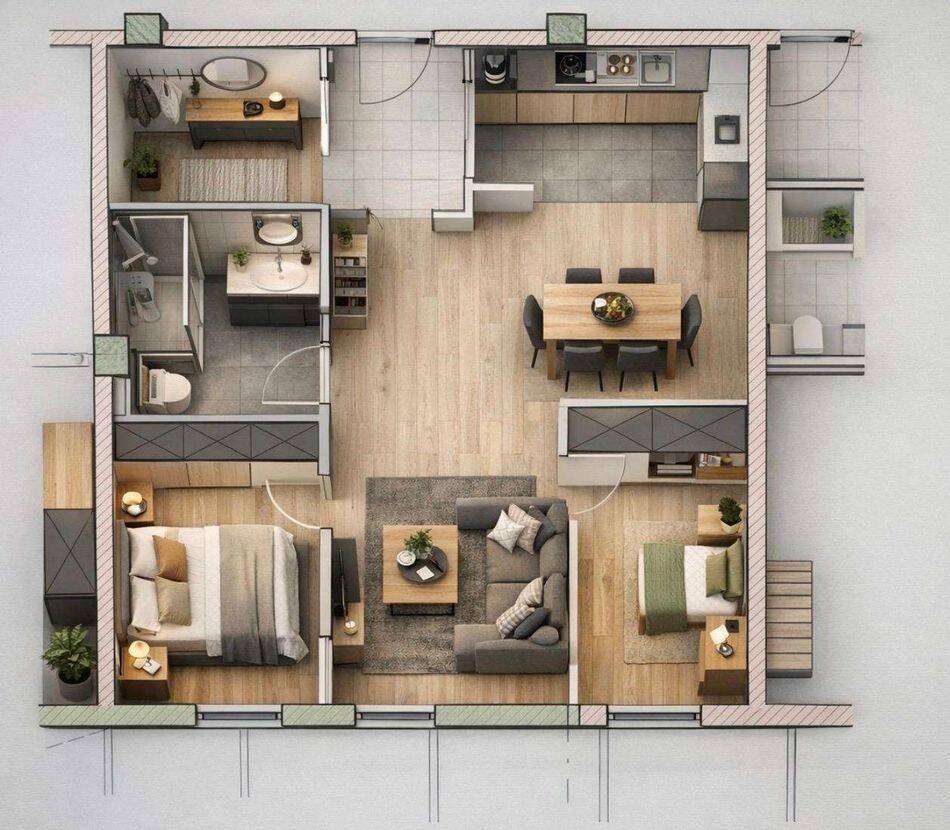 Modernes Wohnen in Darmstadt-Bessungen – 75,56 m² mit individueller Gestaltung, 64285 Darmstadt (Darmstadt)