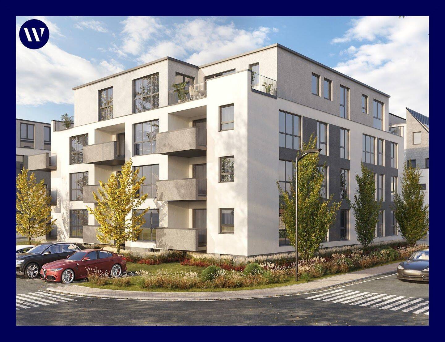 Moderne, helle 2-Zimmer-Wohnung, Neubauausstattung, Einbauküche, Süd-Balkon + Duschbad + TG-Platz, 65835 Liederbach am Taunus