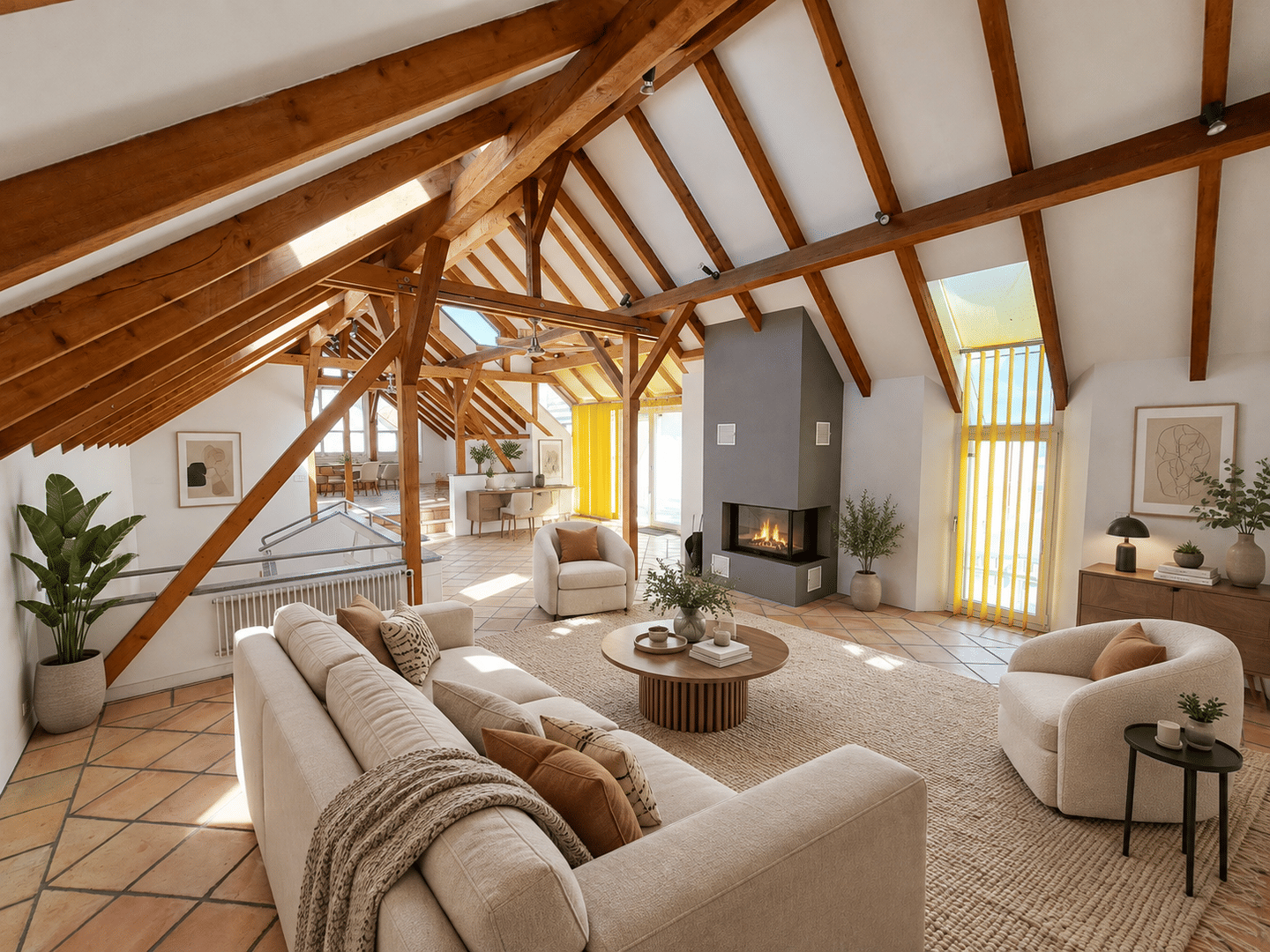Loftartiges Wohnen auf ca. 220 m² – außergewöhnliche Immobilie mit drei Terrassen in Ötigheim, 76470 Ötigheim