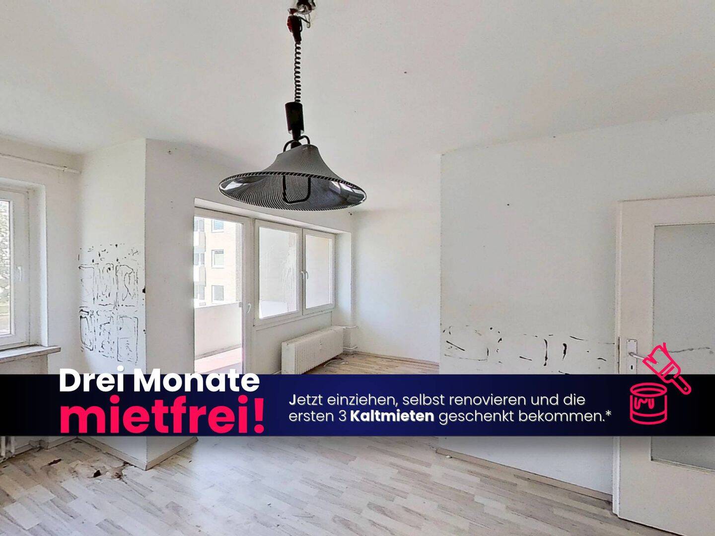 Selbst gestalten und dabei sparen: Single-Apartment mit BALKON und Wannenbad, 31303 Burgdorf