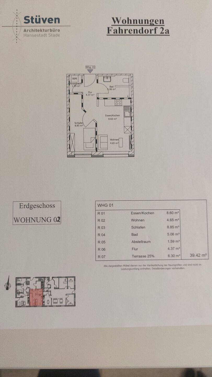 Mietwohnung, 2 Zimmer, 40 m², in Gnarrenburg, 27442 Gnarrenburg