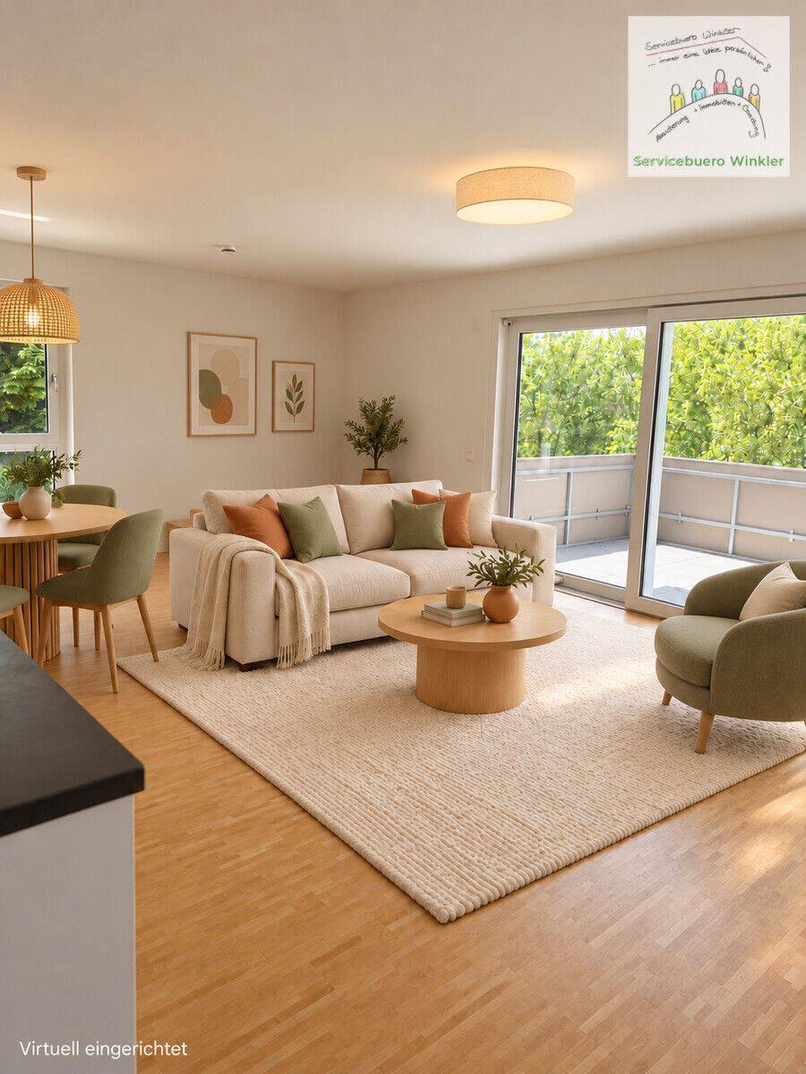 Raum für Ihren Alltag 4 Zimmer Wohnung mit großem Balkon und Einbauküche in Brackenheim, 74336 Brackenheim