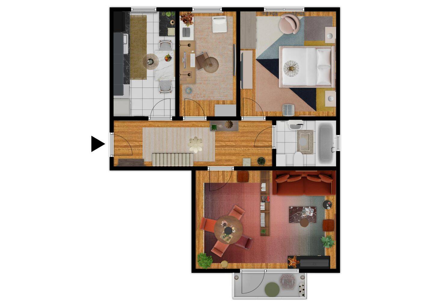 Besichtigung am 21.10.2026 • Helle 3-Zimmer-Wohnung mit Balkon in Eimsbüttel ca. 63,70 m², 20255 Hamburg (Eimsbüttel Hoheluft-West Lokstedt Stellingen)