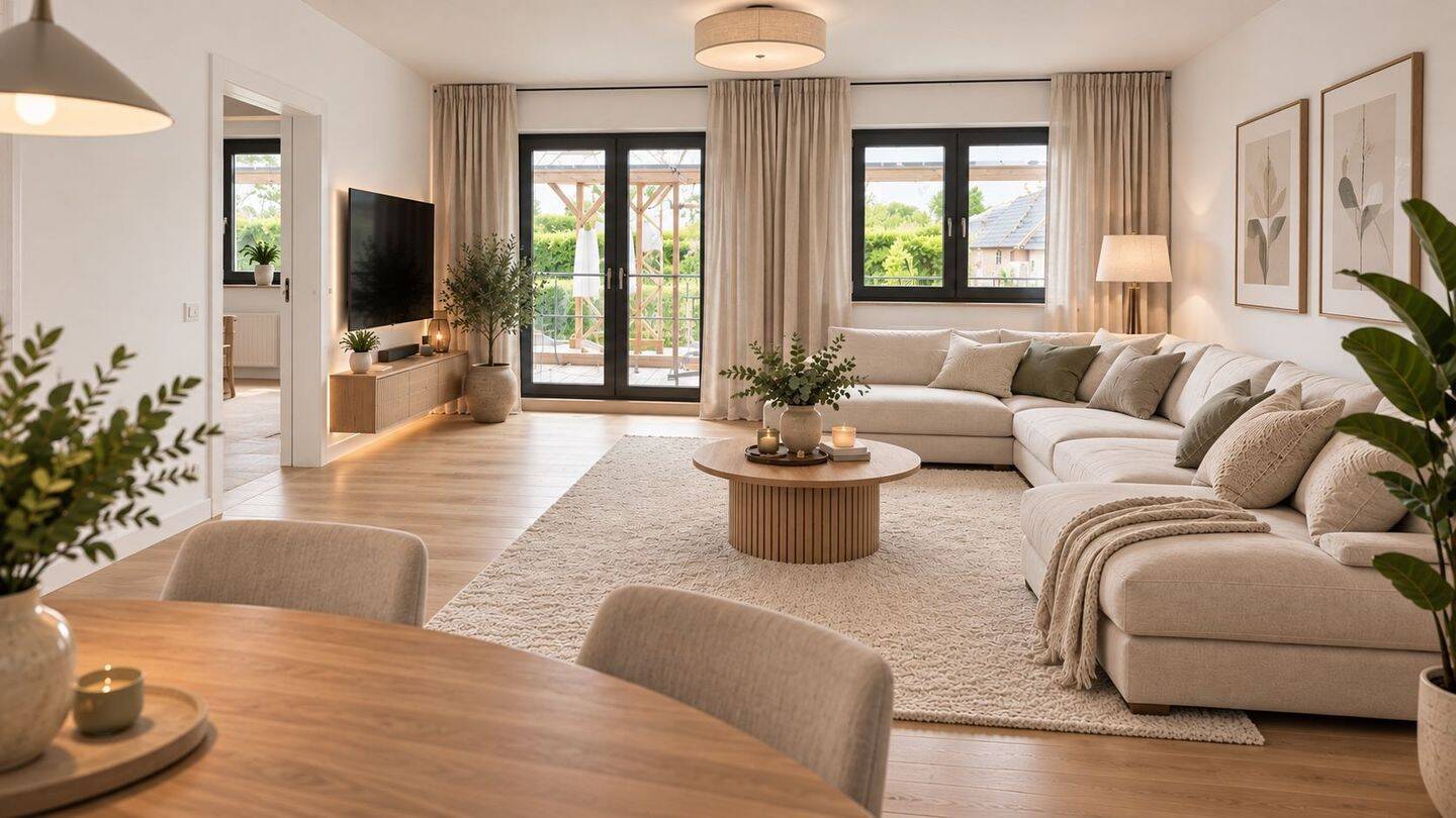 Moderne 2-Zimmer-Neubauwohnung auf 80 m² mit Balkon nahe VW Werk in Rengershausen, 34225 Baunatal