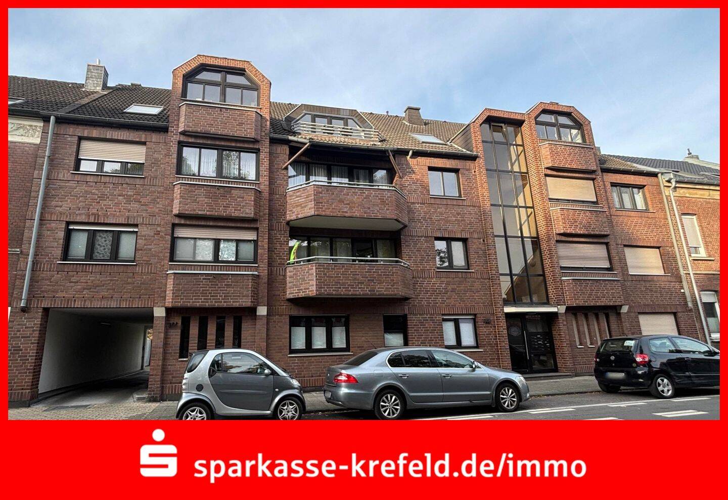 3-Zimmer-Wohnung mit Balkon und Garage, 47839 Krefeld (Hüls Hülser Berg Inrath/Kliedbruch)