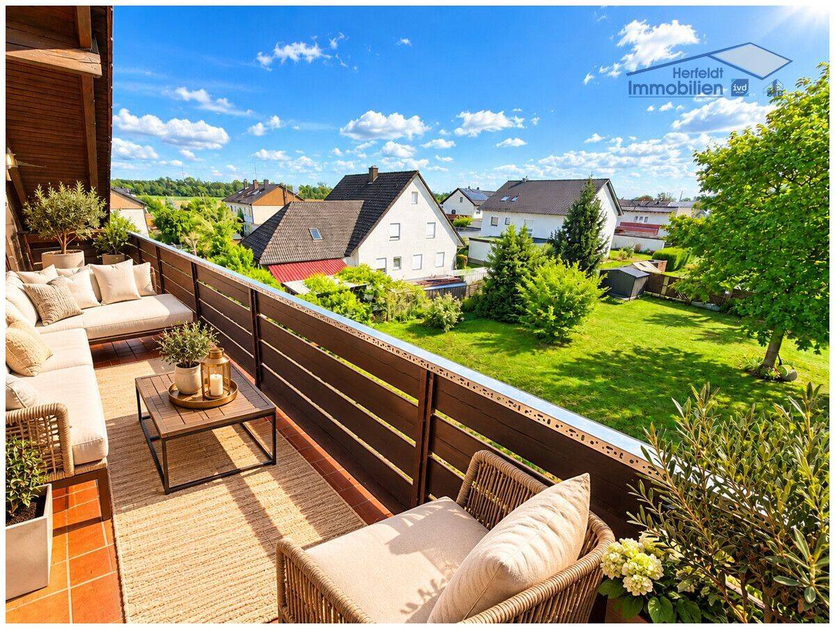 Attraktive 3-ZKB-Dachgeschosswohnung mit Südbalkon & Garage – sofort bezugsfrei!, 86462 Langweid a. Lech