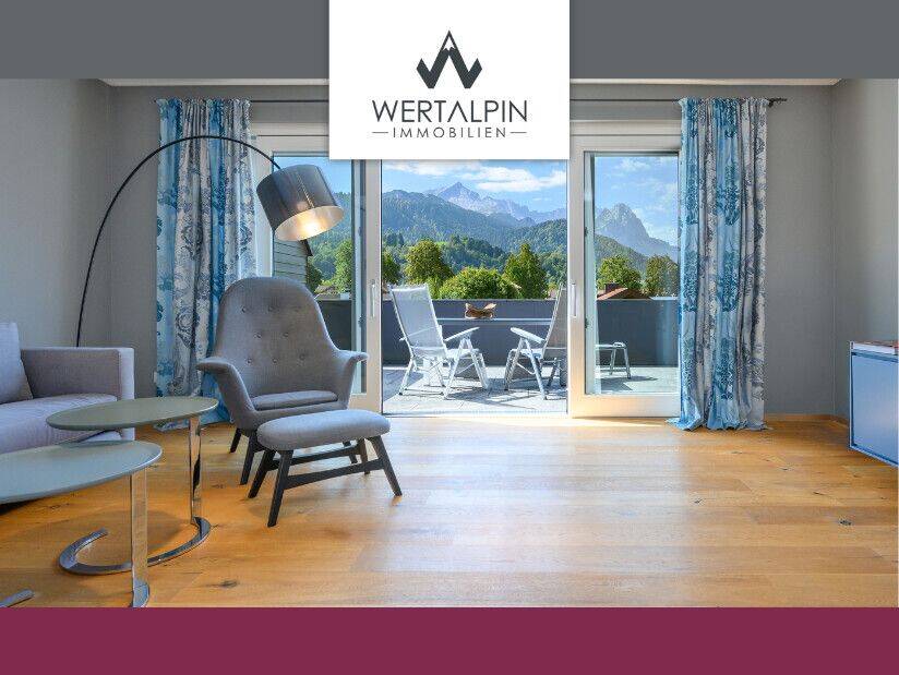 Luxuriöse 3 Zi.-Wohnung mit fantastischer Panoramaterrasse, Aufzug und TG-Stellplatz in ruhiger Lage, 82467 Garmisch-Partenkirchen