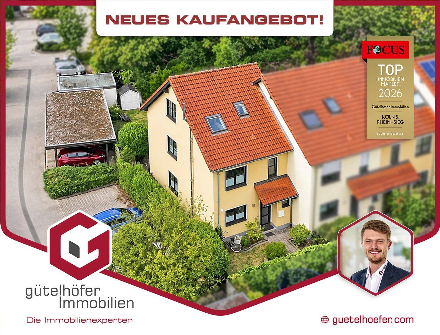 Modernes und großzügiges Reihenendhaus mit Carport, Solarthermieanlage und Garten in beliebter Lage, 53340 Meckenheim