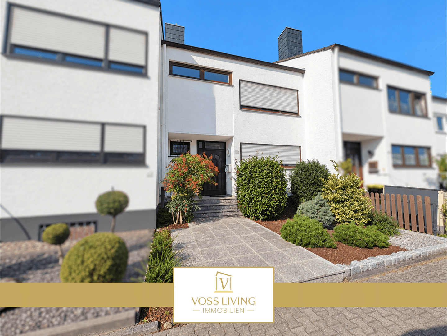 Attraktives Reihenmittelhaus auf 3 Etagen + Keller, Garten, Garage in zentraler und naturnaher Lage, 61184 Karben