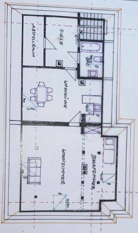 2 – Zimmer DG-Wohnung & zusätzlicher Abstellfläche, 89250 Senden