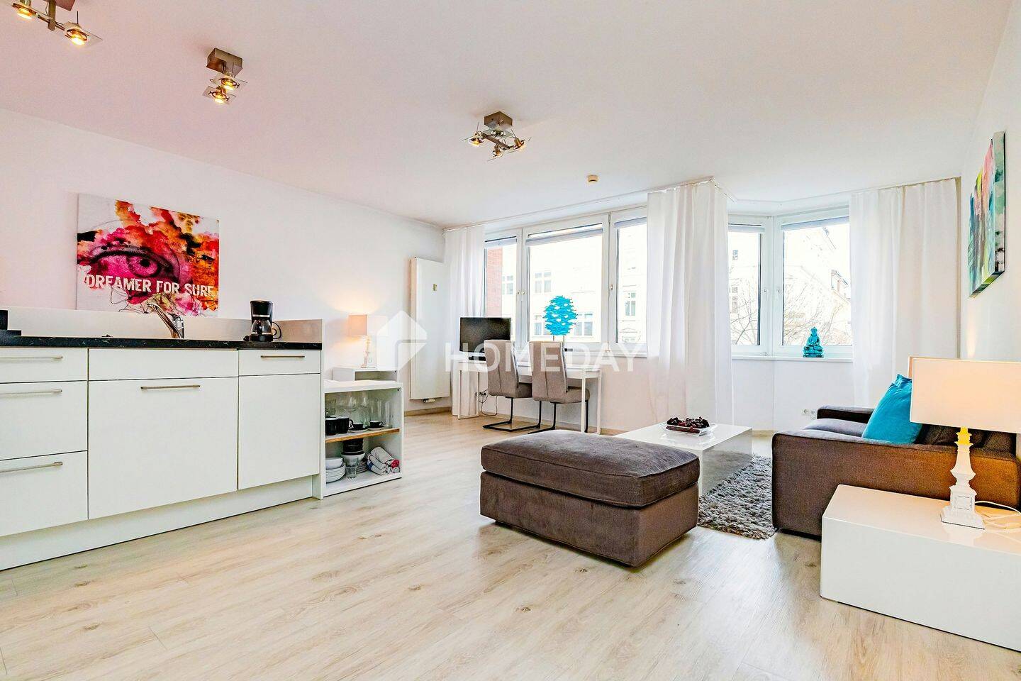 Einziehen und wohlfühlen: Helle 1-Zimmer-Wohnung mit moderner Raumwirkung, 20099 Hamburg (Mitte Hamburg-Altstadt Sankt Georg)
