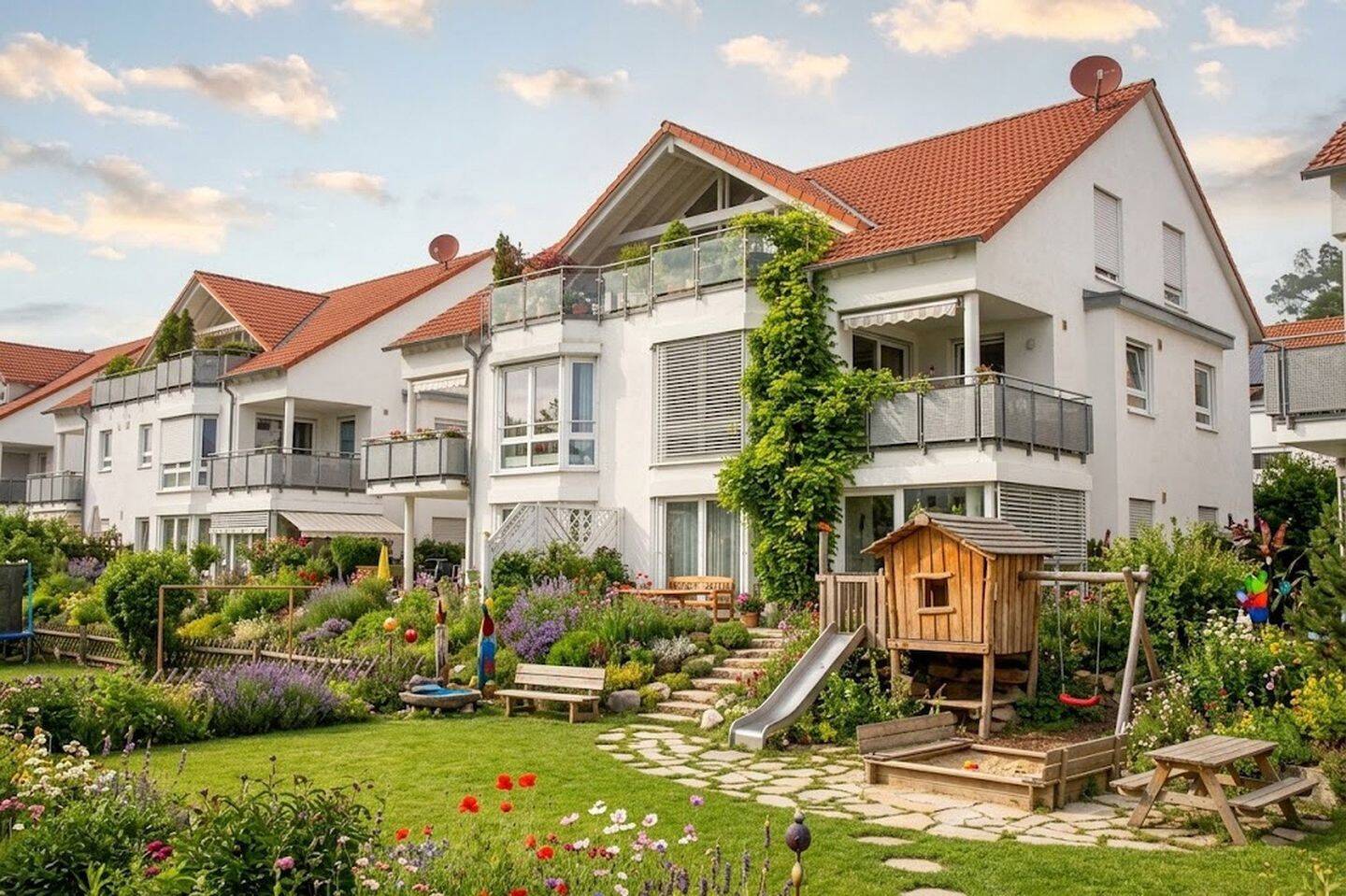 Privat – 3,5-Zimmer-DG-Wohnung mit 21 m² Süd-/West-Dachterrasse in Rutesheim, 71277 Rutesheim
