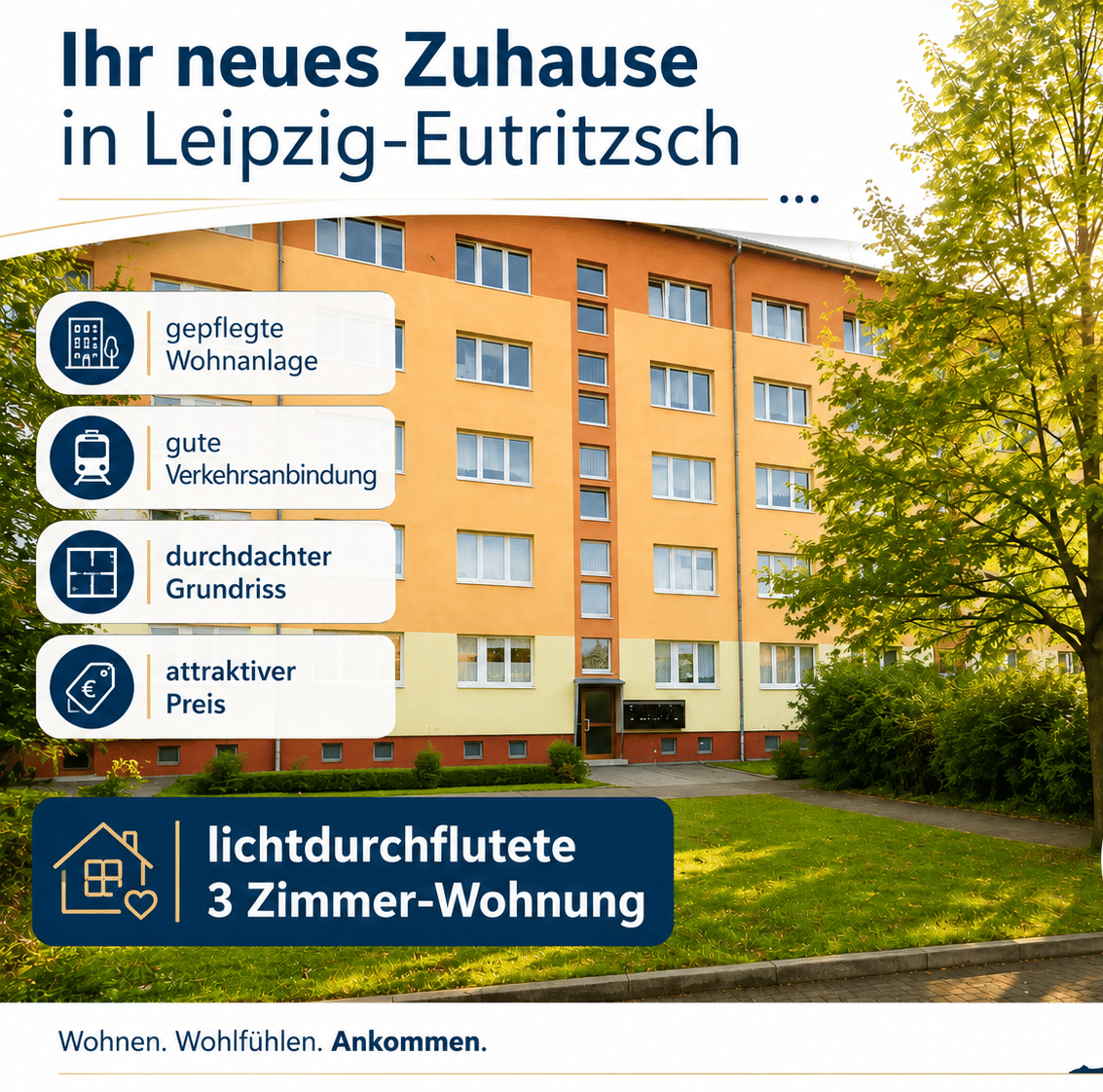 Wohlfühloase mit sonnigen Balkon in Leipzig Eutritzsch, 4129 Leipzig (Eutritzsch)