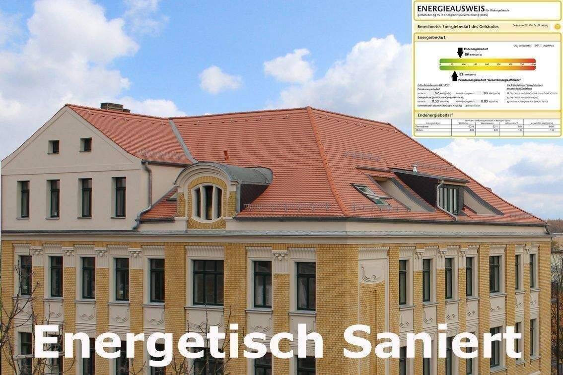 Exklusiv energetisch Sanierte 3-R-Woh. mit Stellplatz ++2 Designbäder ++Lift ++Parkett ++Balkon ins Grüne++, 4129 Leipzig (Eutritzsch)