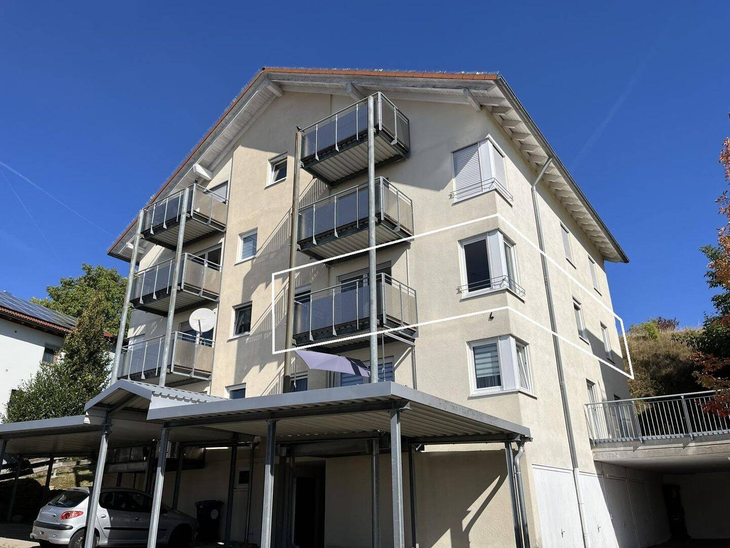 Schöne 3-Zimmer Wohnung mit Balkon & toller Aussicht in Dornstetten, 72280 Dornstetten