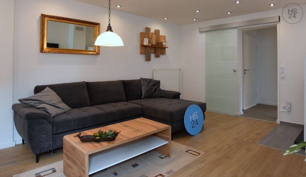 Modern möblierte 2,5-Zimmer-Wohnung mit Terrasse und Stellplatz bei Kempten, 87474 Buchenberg