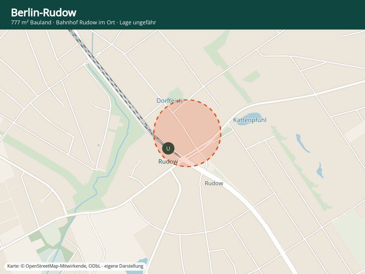 Baugrundstück Rudow, 12355 Berlin (Neukölln Kolonie Platanenblick Rudow Siedl. An der Rudower Höhe)