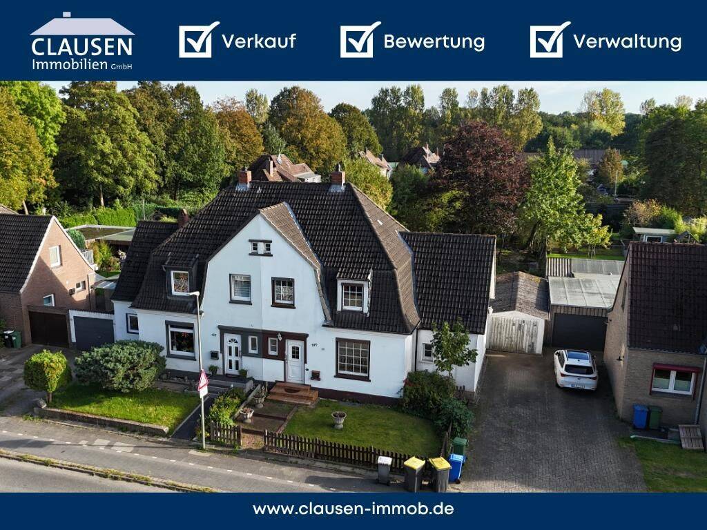 Renovierungsbedürftige Doppelhaushälfte in Neumünster-Faldera, 24537 Neumünster (Böcklersiedlung Faldera Gartenstadt)