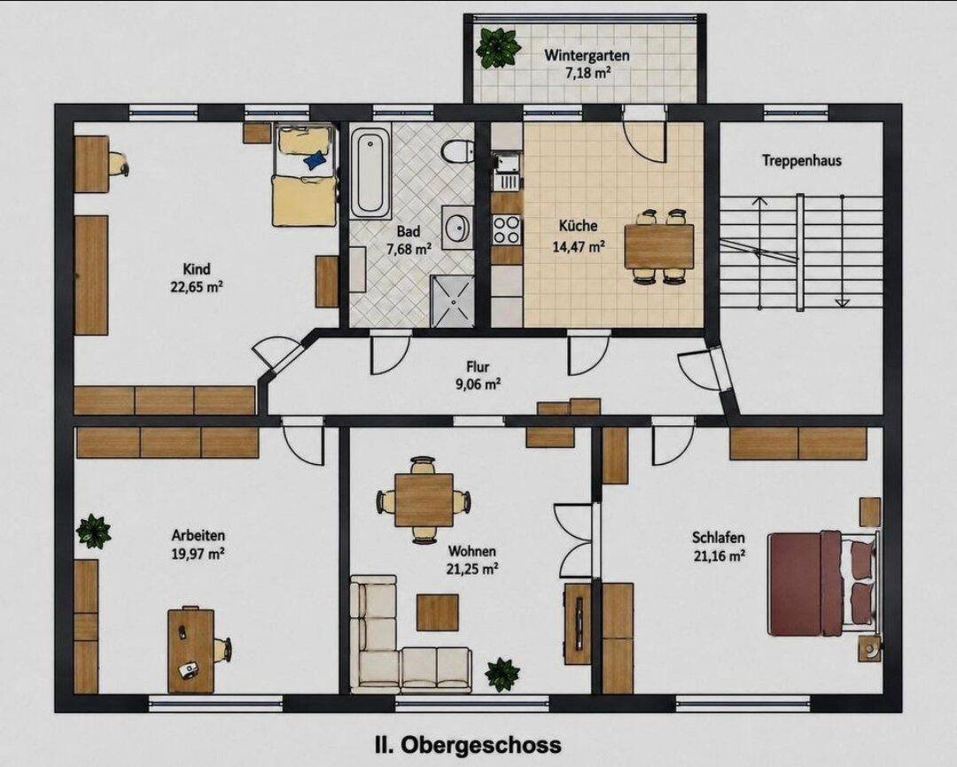 4 Zimmer Wohnung mit Wintergarten in Bahnhofsnähe, 39576 Stendal