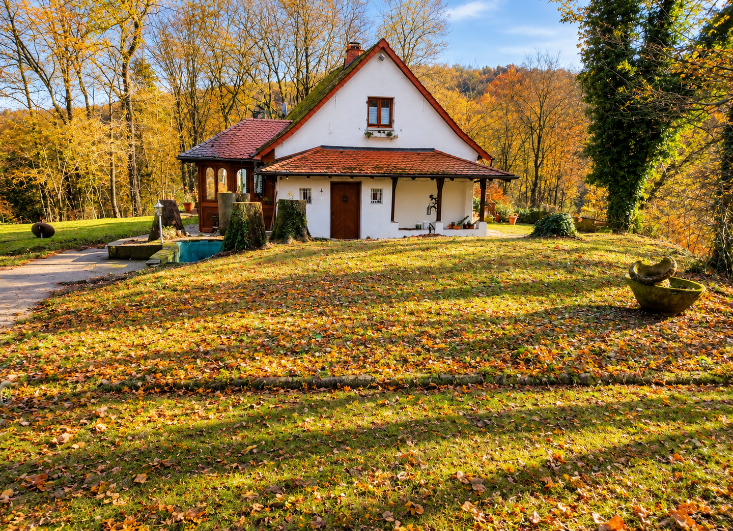 Traumhafte Alleinlage in Herborn-Guntersdorf: Idyllisches Wohnhaus auf knapp 8.000 m² Naturgrundstück, 35745 Herborn