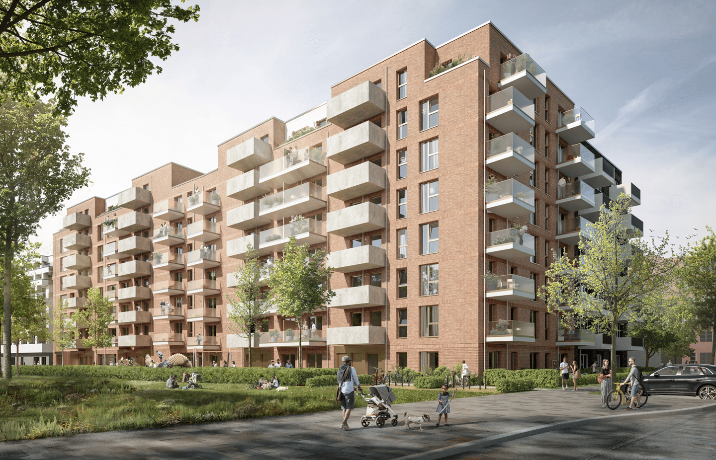 Erstbezug-Neubau, öffentlich geförderte Wohnung für 4 Personen mit § 5-Schein (1.Förderweg), 20539 Hamburg (Mitte)