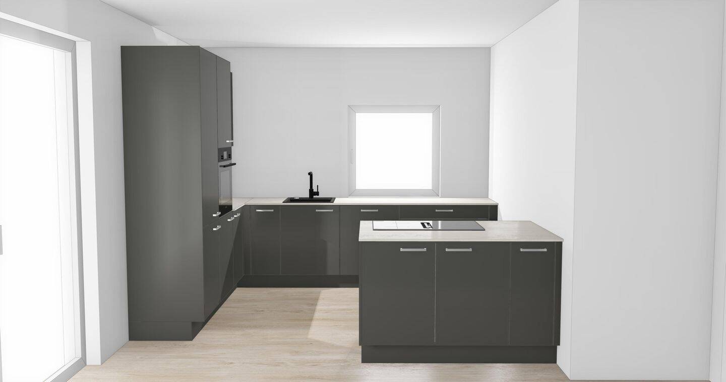 Erstbezug: 2× 3-Zimmer-Wohnung mit Kochinsel – barrierefrei mit 100 m² Garten oder Südbalkon, 70378 Stuttgart