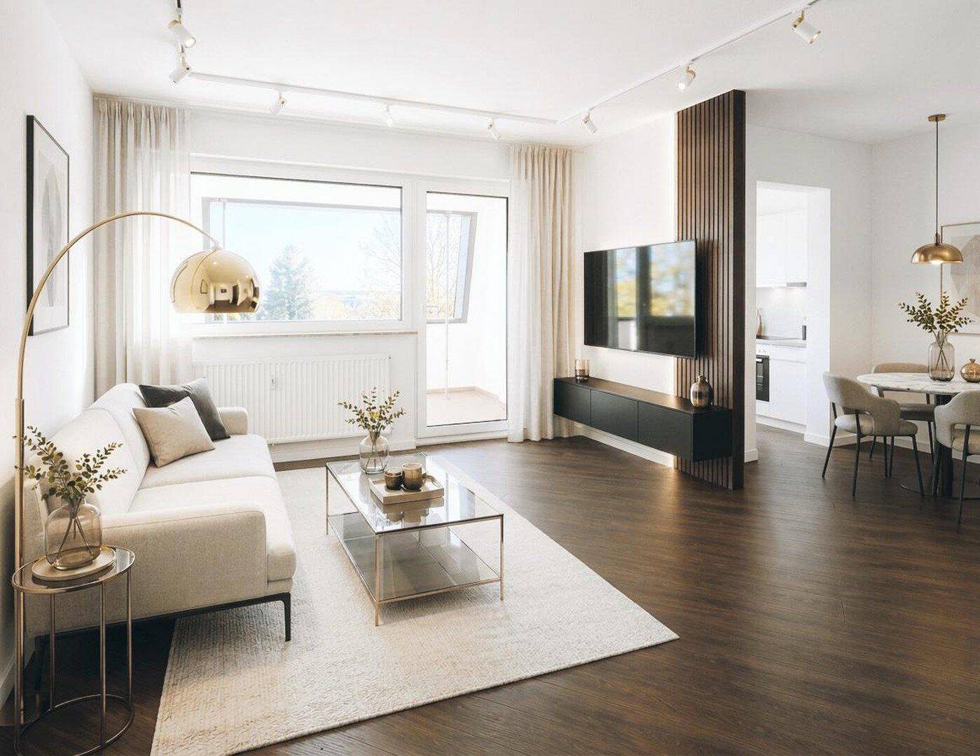 Neustadt-Hambach: Helle, frisch sanierte 3-Zimmer-Wohnung mit Loggia und Blick in die Rheinebene, 67434 Neustadt an der Weinstraße (Diedesfeld Hambach Neustadt-Stadt)
