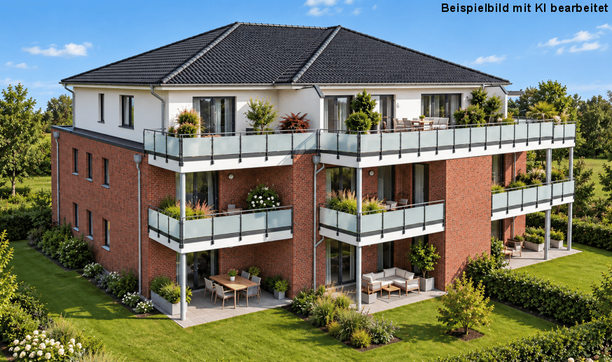 Neubauwohnung im Effizienzhaus-40, mit Balkon und Stellplatz, 28816 Stuhr