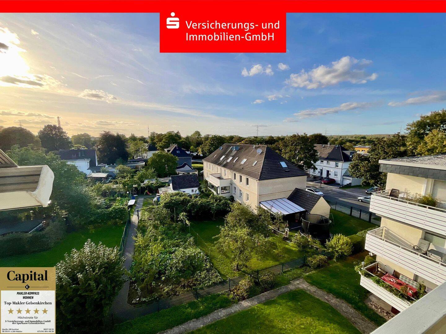 GENIESSEN SIE DIE TRAUMHAFTE AUSSICHT VON IHREM BALKON. WOHNEN ÜBER DEN DÄCHERN VON GE-BISMARCK!, 45889 Gelsenkirchen (Bismarck)