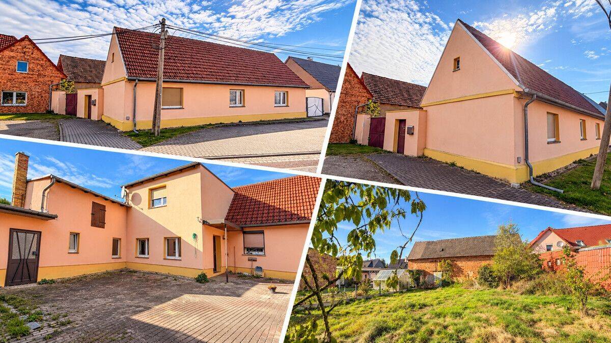 Ruhig wohnen mit viel Platz – Haus, Hof, Garten & Nebengelass, 6780 Zörbig