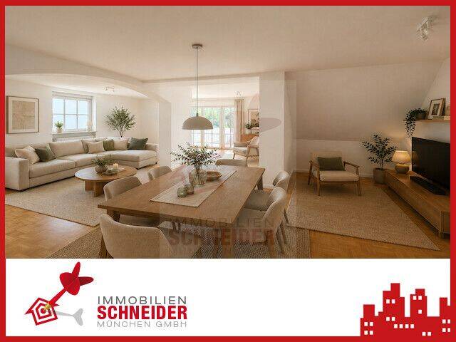 IMMOBILIEN SCHNEIDER – schöne 3,5 Zimmer Wohnung mit Süd-Balkon, eigenem Garten & neuer Einbauküche, 81827 München (Ramersdorf-Perlach Trudering-Riem)