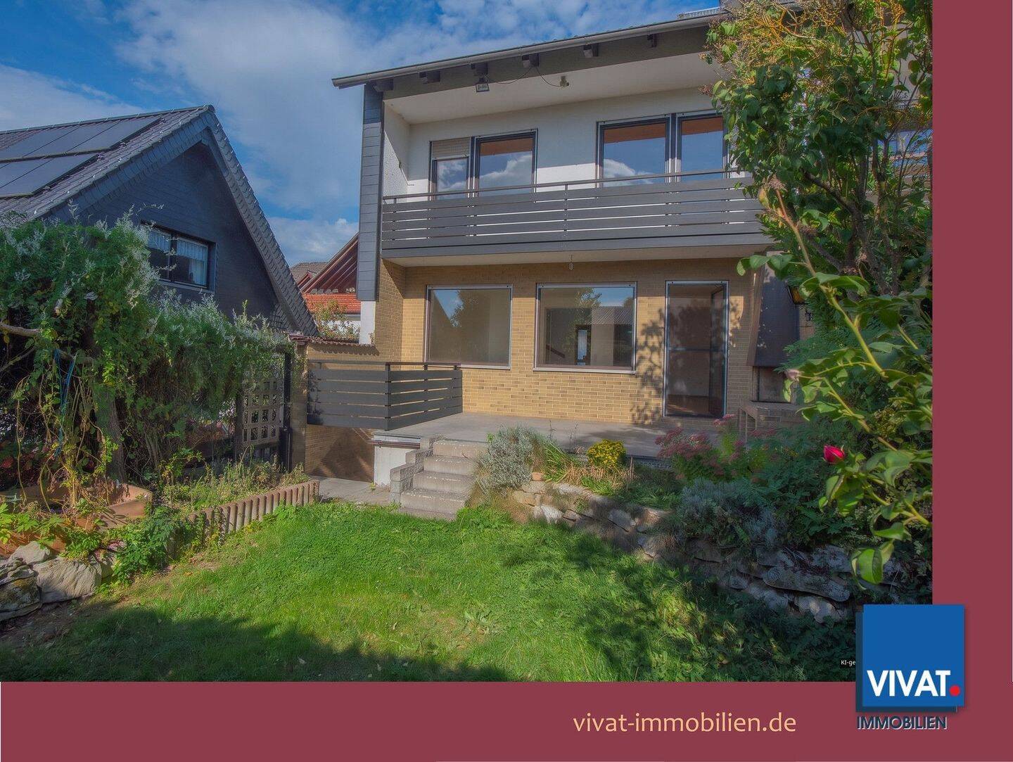Breites, helles REH mit 5 Schlafzimmern, 3 Bädern, 2 Kaminen, Garage, Stellplatz und süßem Garten., 61273 Wehrheim
