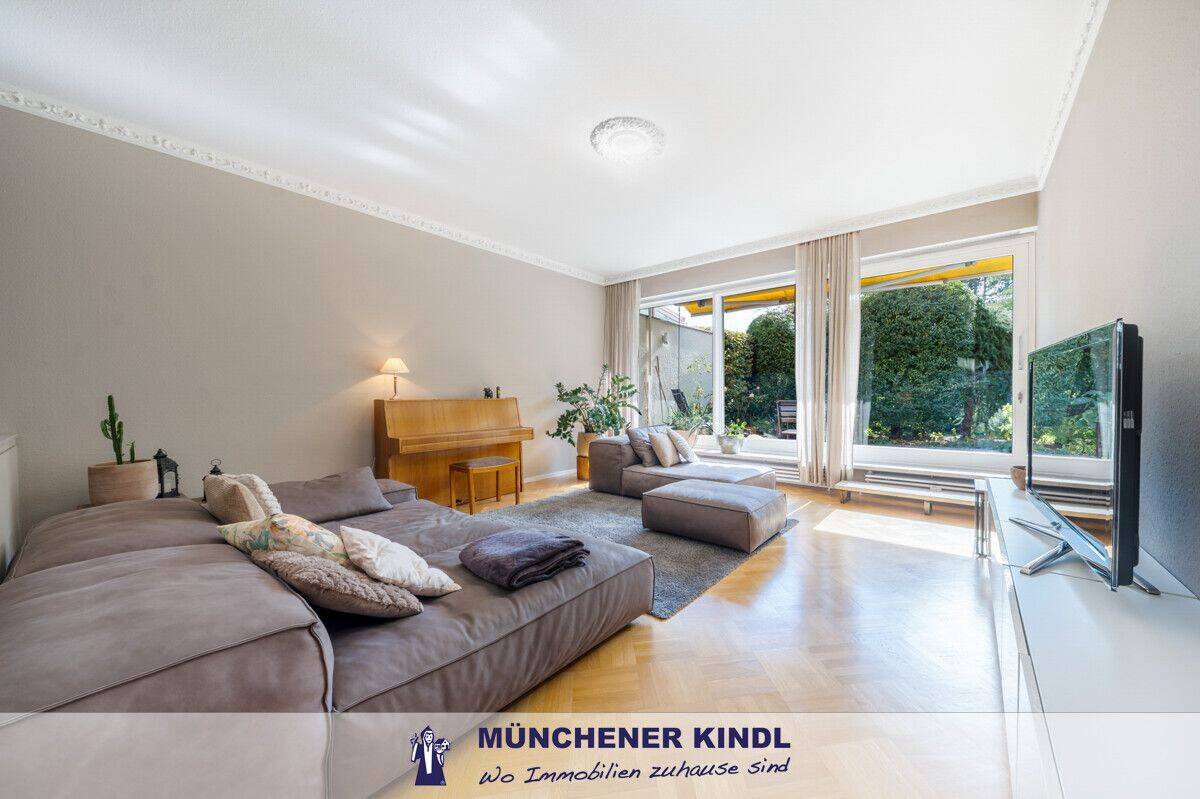 Gartenwohnung mit Split-Level-Wohnbereich und zwei Südterrassen, 81737 München (Ramersdorf-Perlach)